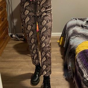 Snake skin pant
